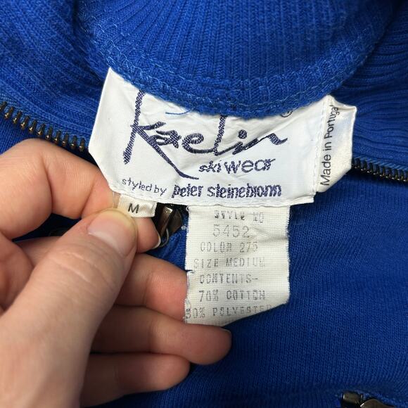 KAELIN SKIWEAR Vintage 80s Sweatshirt Womens Size Medium Skiing Winter Après Ski - Picture 6 of 7